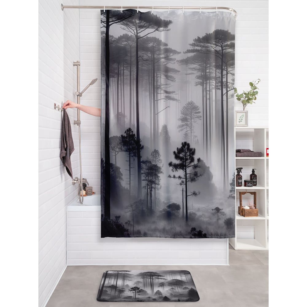 Изображение товара Фотоштора в ванную JoyArty МУЛЬТИ 180x200 водоотталкивающая декоративная