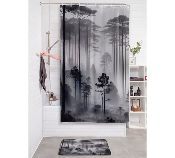 Изображение товара Фотоштора в ванную JoyArty МУЛЬТИ 180х200 sc_sd1621