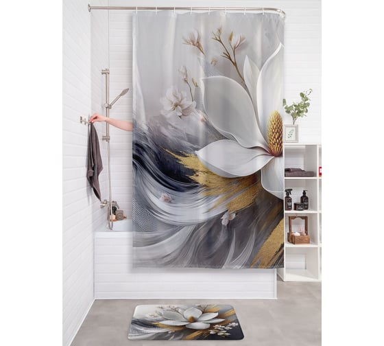 Изображение товара Фотоштора в ванную JoyArty МУЛЬТИ 180х200 sc_sd3383