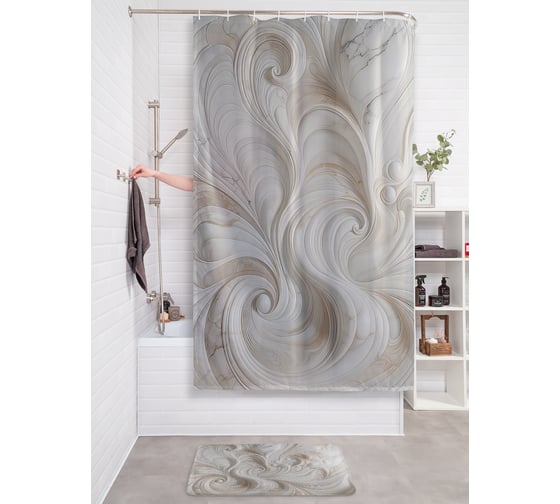 Изображение товара Фотоштора в ванную JoyArty МУЛЬТИ 180х200 sc_sd1115