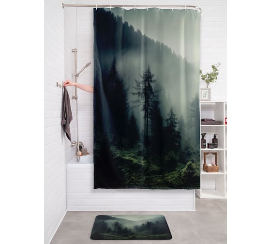 Изображение товара Фотоштора в ванную JoyArty МУЛЬТИ 180х200 sc_430058