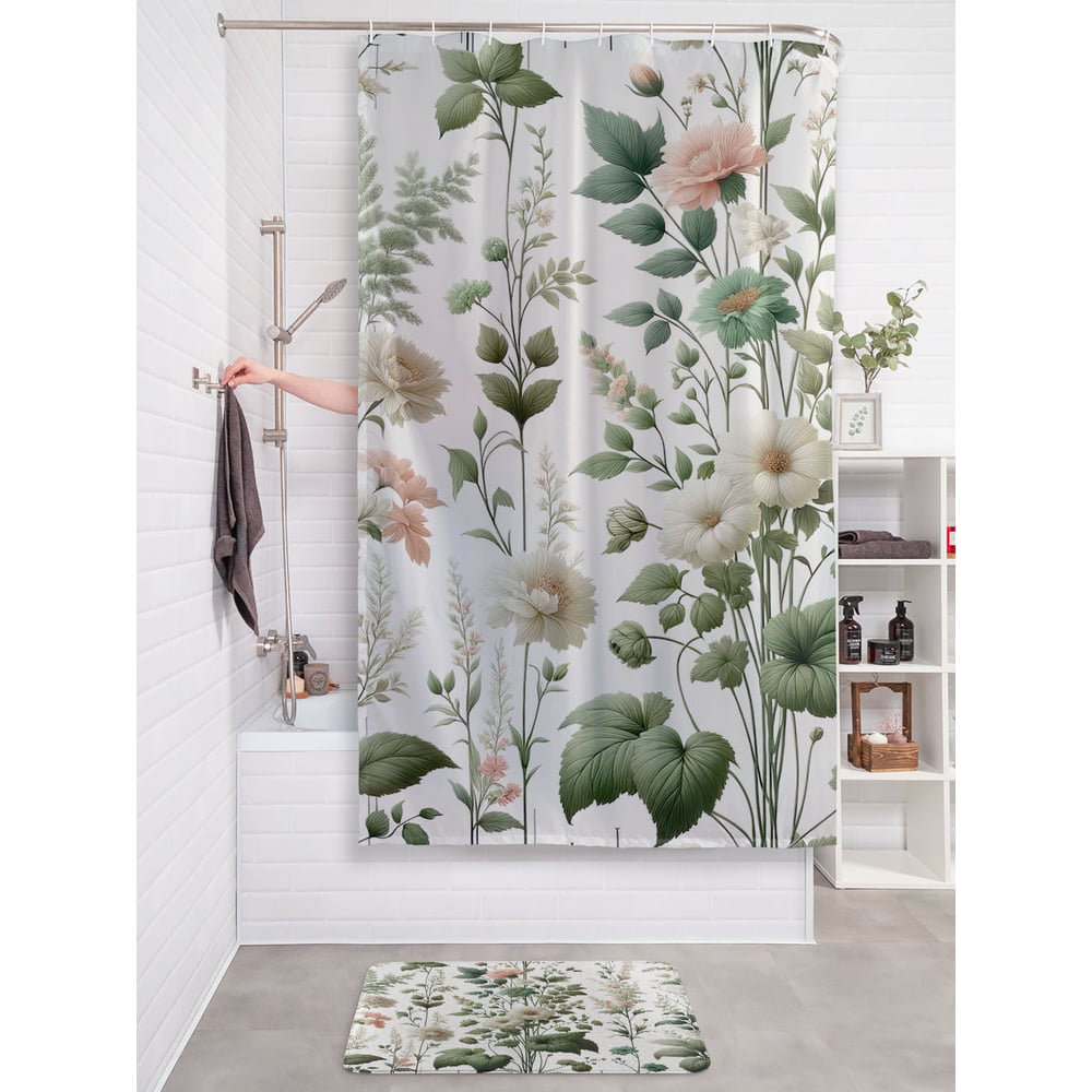 Изображение товара Фотоштора в ванную JoyArty МУЛЬТИ 180х200 с водоотталкивающим покрытием