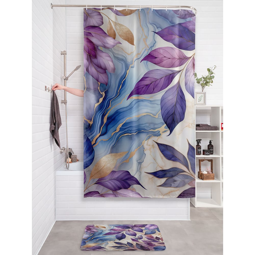 Изображение товара Фотоштора в ванную JoyArty МУЛЬТИ 180х200 водоотталкивающая полиэстер