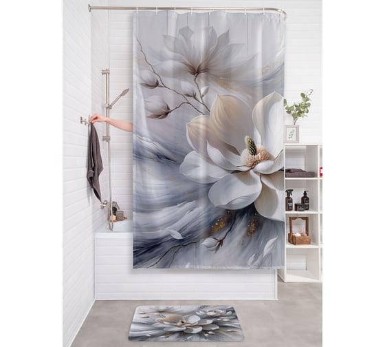 Изображение товара Фотоштора в ванную JoyArty МУЛЬТИ 180х200 sc_sd1817