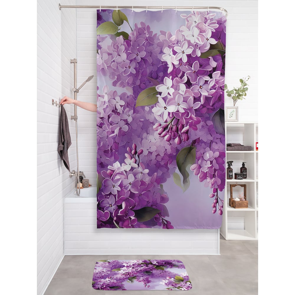 Изображение товара Фотоштора в ванную JoyArty МУЛЬТИ 180x200 с водоотталкивающим покрытием