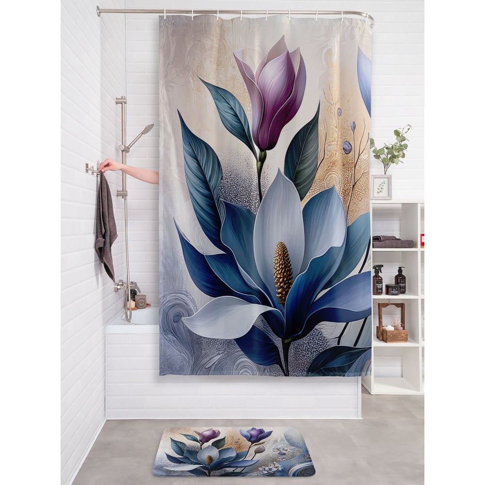 Изображение товара Фотоштора в ванную JoyArty МУЛЬТИ 180x200 водоотталкивающая