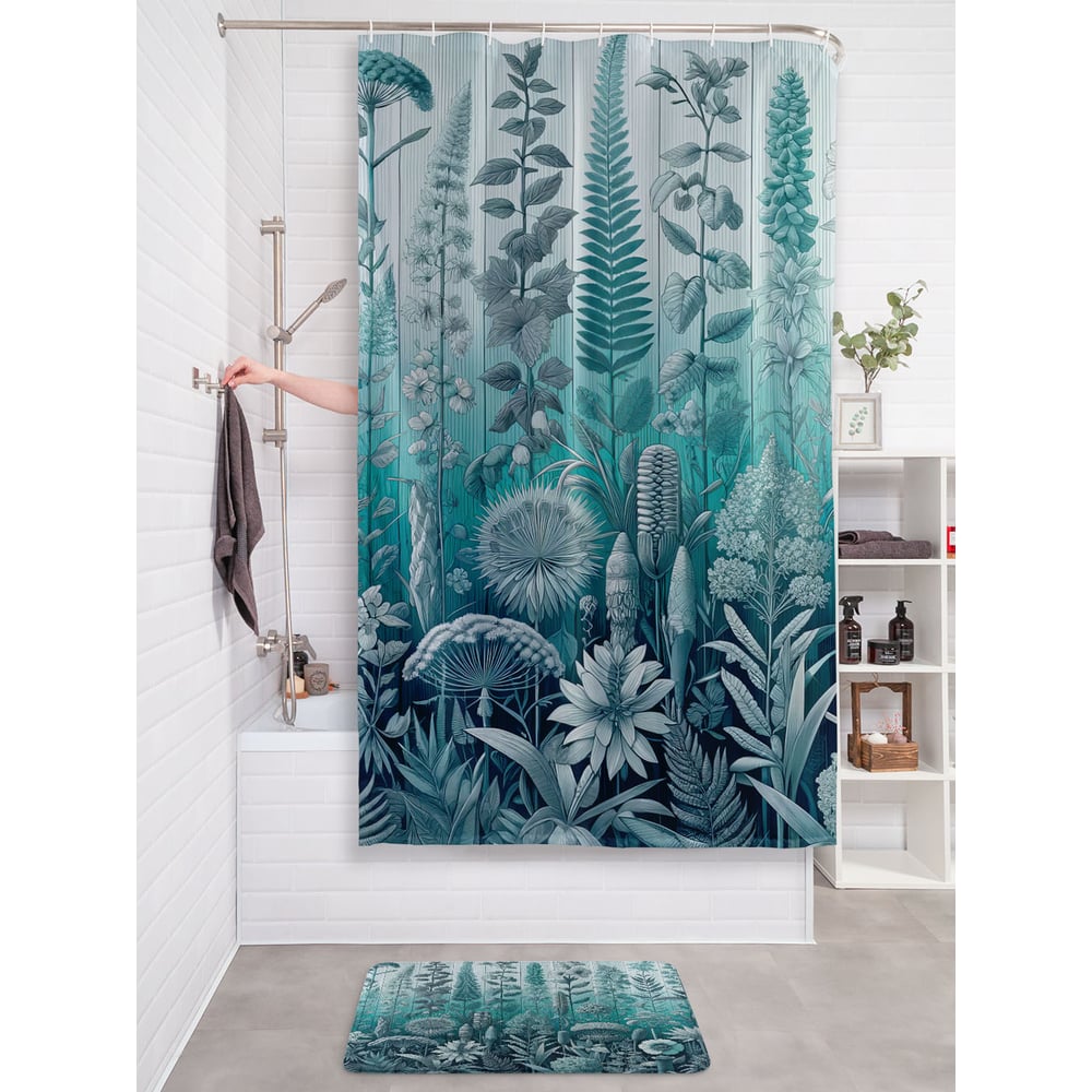 Изображение товара Фотоштора в ванную JoyArty МУЛЬТИ 180х200 водоотталкивающая полиэстеровая