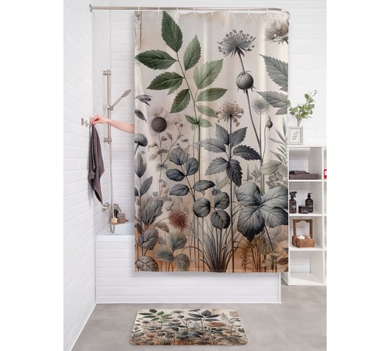 Изображение товара Фотоштора в ванную JoyArty МУЛЬТИ 180х200 sc_sd1992