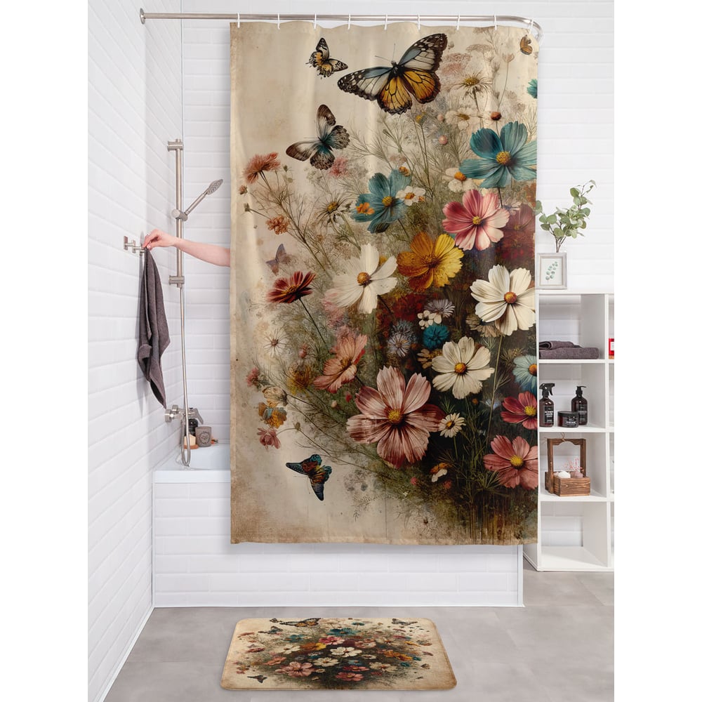 Изображение товара Фотоштора в ванную JoyArty МУЛЬТИ 180х200 водоотталкивающая полиэстеровая