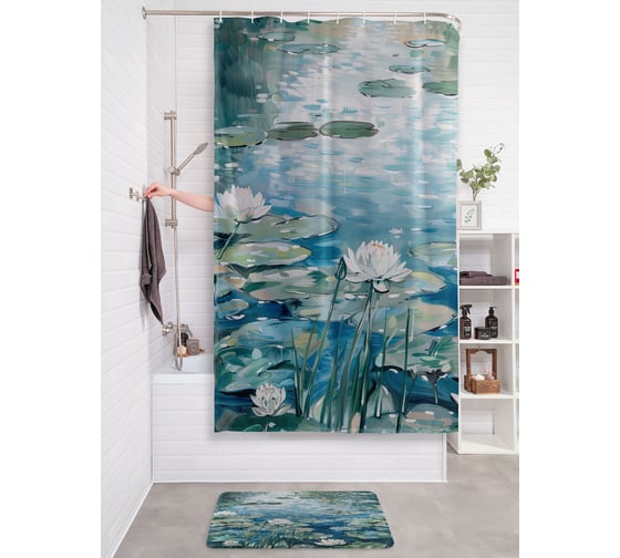 Изображение товара Фотоштора в ванную JoyArty МУЛЬТИ 180х200 sc_sd3248