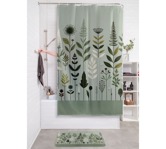 Изображение товара Фотоштора в ванную JoyArty МУЛЬТИ 180х200 sc_429401