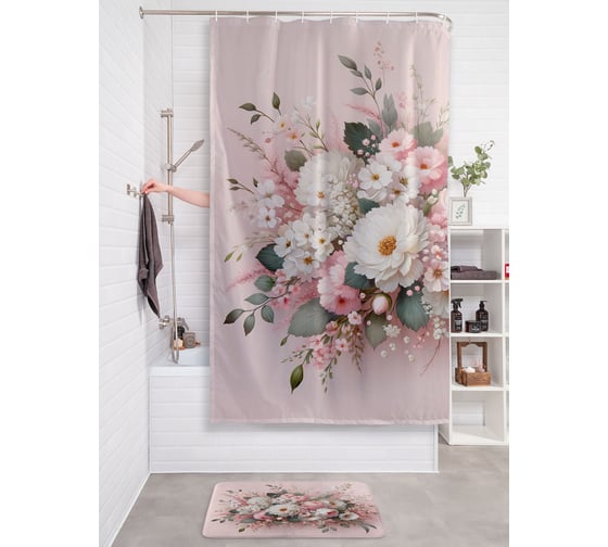 Изображение товара Фотоштора в ванную JoyArty МУЛЬТИ 180х200 sc_sd2948