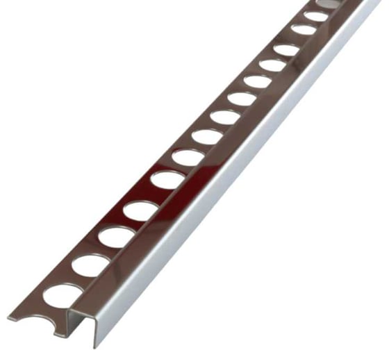 Изображение товара Окантовочный профиль из нержавеющей стали РУССКИЙ ПРОФИЛЬ РПН-10 10х10 серебро полировка 0,5мм AISI 201 2,7м 4680427162985