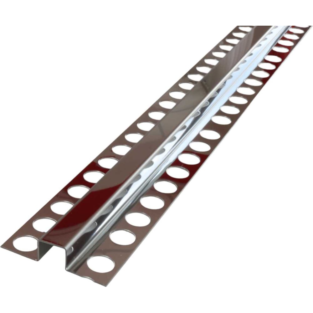 Изображение товара Разделительный профиль из нержавеющей стали РПН-22 15х12 серебро полировка 2,7м