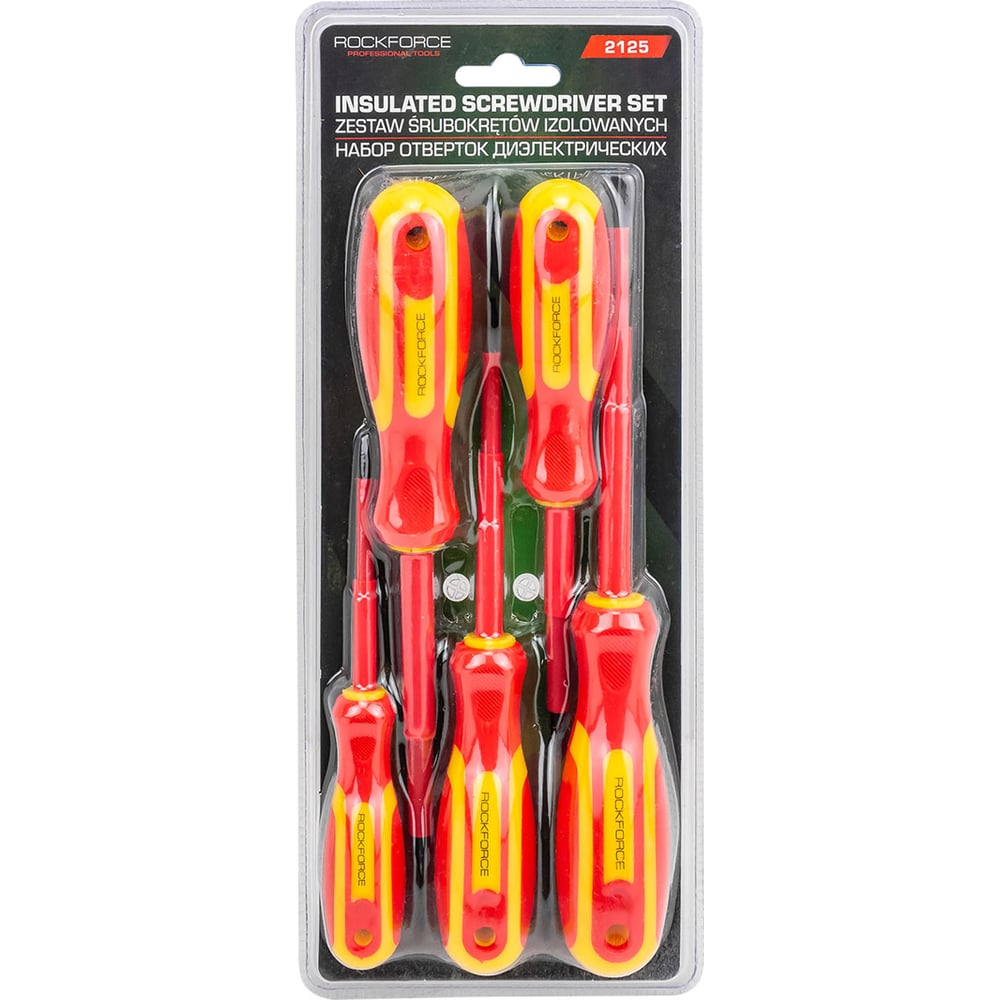 Изображение товара Отвертки диэлектрические Rockforce набор 5пр RF-2125