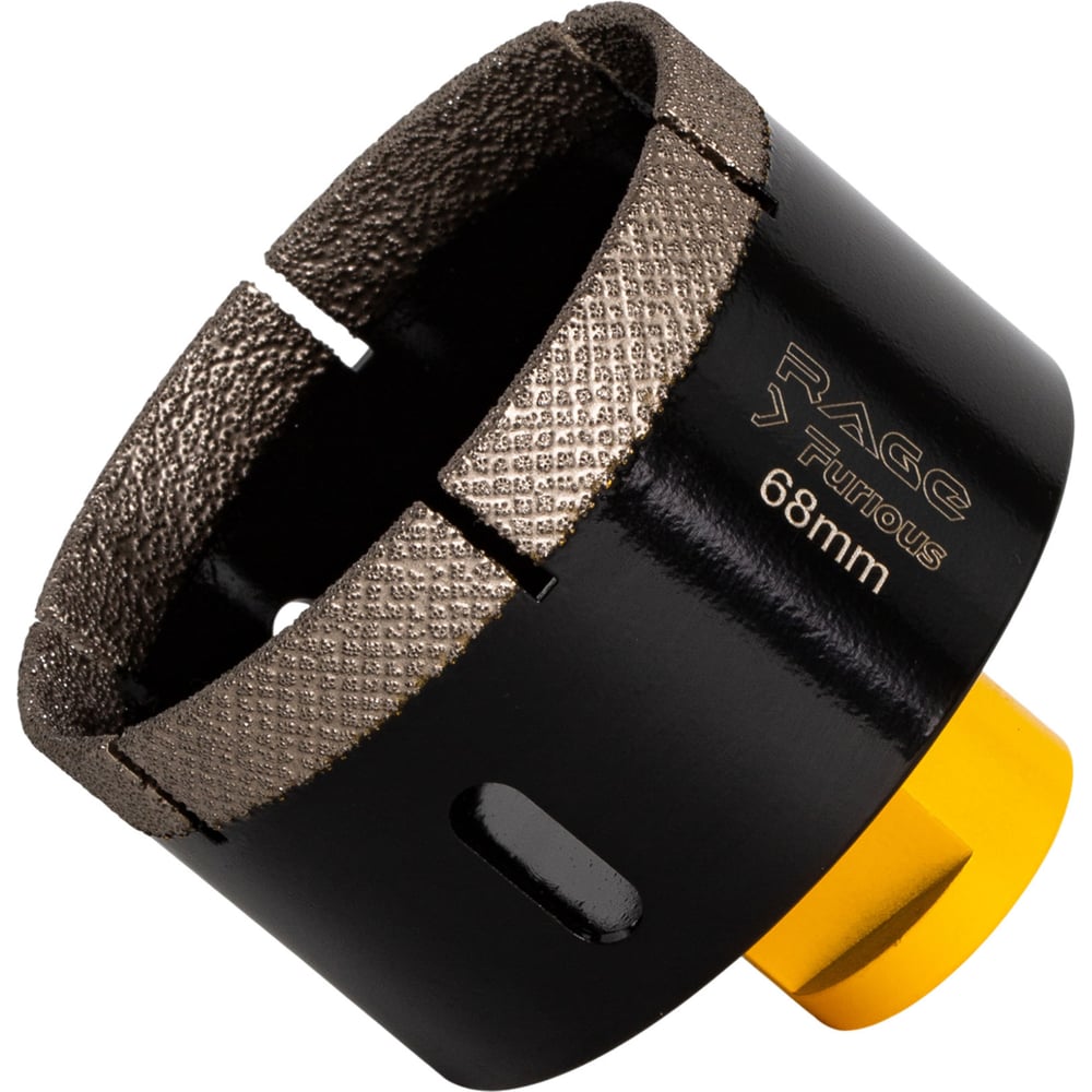 Изображение товара Коронка алмазная RAGE Furious для УШМ по керамограниту 68 мм