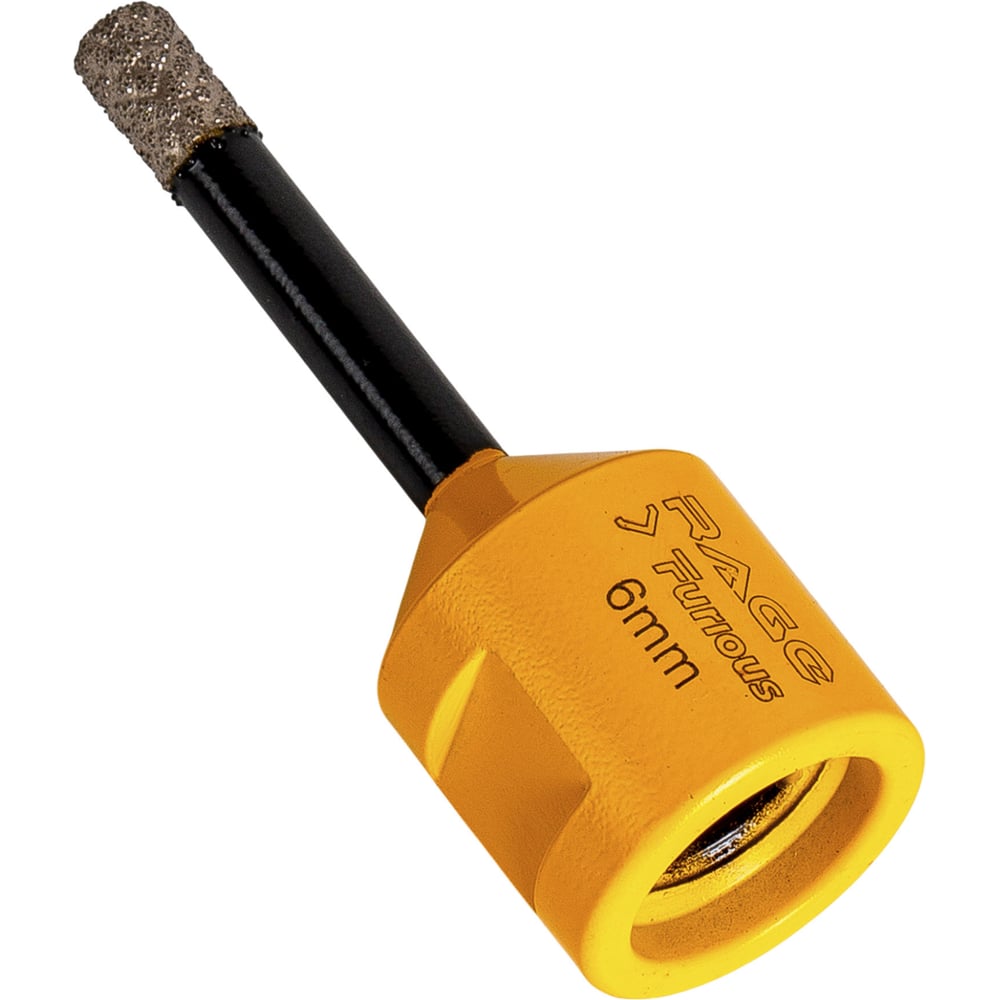 Изображение товара Коронка алмазная RAGE Furious 6 мм для УШМ по керамограниту и граниту