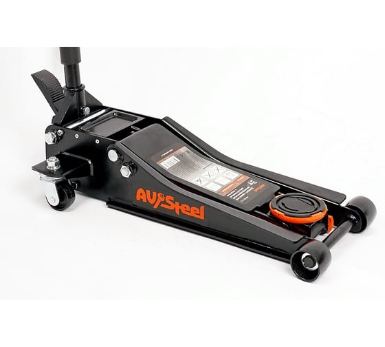 Изображение товара Домкрат гидравлический подкатной AV Steel 3т низкопрофильный, 75-505мм, двухпоршневой с педалью, шт. AV-951222