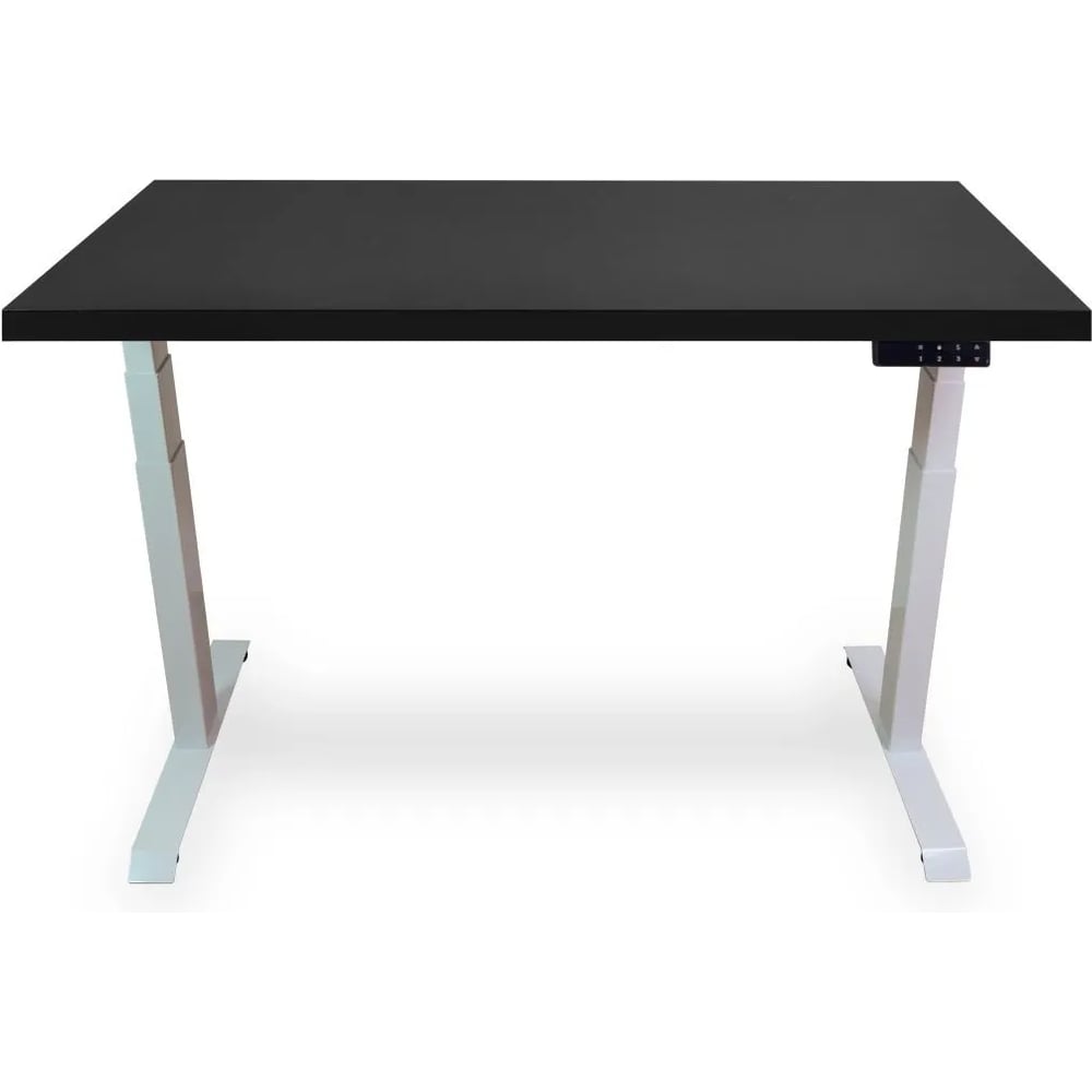Изображение товара Стол двухмоторный с регулируемой высотой UPSTOL Stand PRO подстолье белое и столешница МДФ Черная 140х70 Z650WB14070