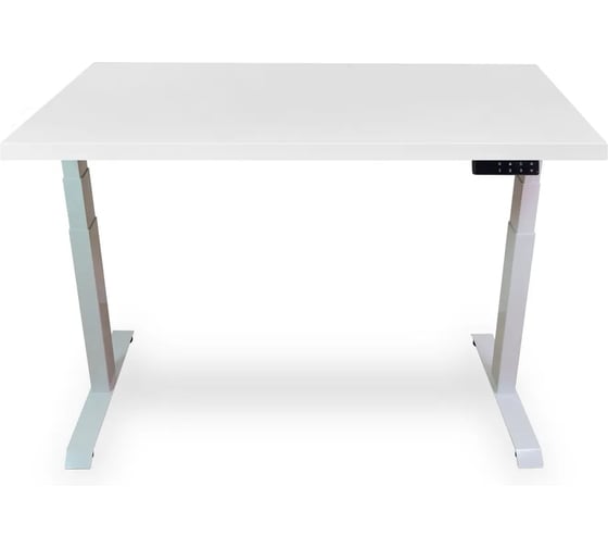 Изображение товара Стол двухмоторный с регулируемой высотой UPSTOL Stand PRO подстолье белое и столешница МДФ Белая 120х65 Z650WW12065