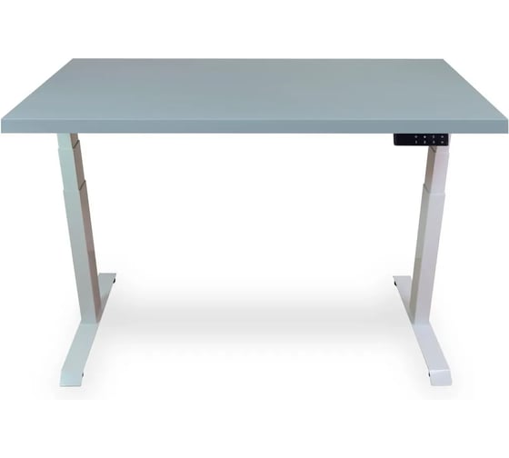 Изображение товара Стол двухмоторный с регулируемой высотой UPSTOL Stand PRO подстолье белое и столешница МДФ Серая 120х65 Z650WS12065