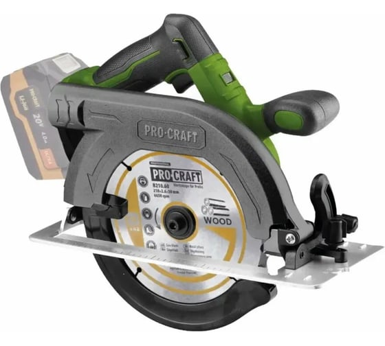 Изображение товара Пила дисковая аккумуляторная PROCRAFT PCA36  20В, 185 мм, пропил 67мм (Без АКБ и ЗУ) PCA36-bb