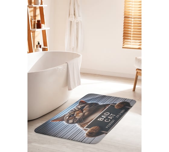 Изображение товара Коврик противоскользящий для ванной 60x100 см. JOYARTY bath_429894_60x100