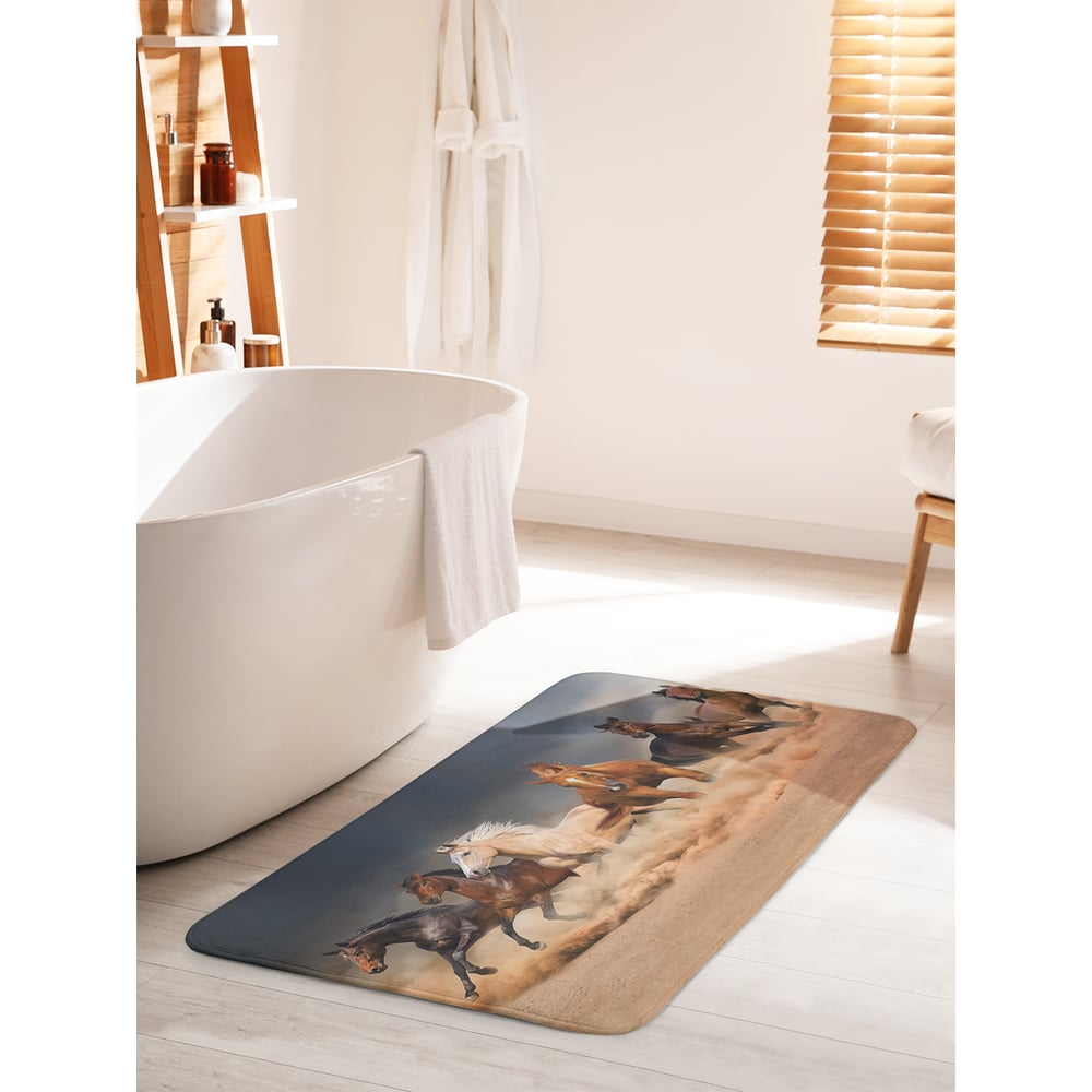 Изображение товара Коврик противоскользящий для ванной сауны бассейна 60x100 см JOYARTY
