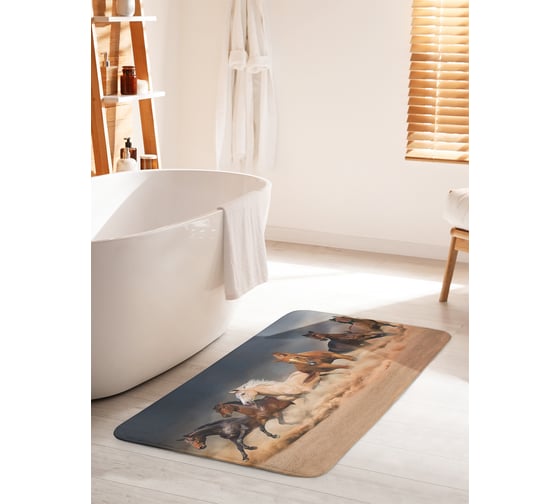 Изображение товара Коврик противоскользящий для ванной, сауны, бассейна, 60x100 см. JOYARTY bath_7229_60x100