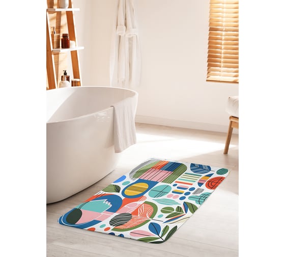 Изображение товара Коврик противоскользящий для ванной 60x100 см. JOYARTY bath_sd1697_60x100