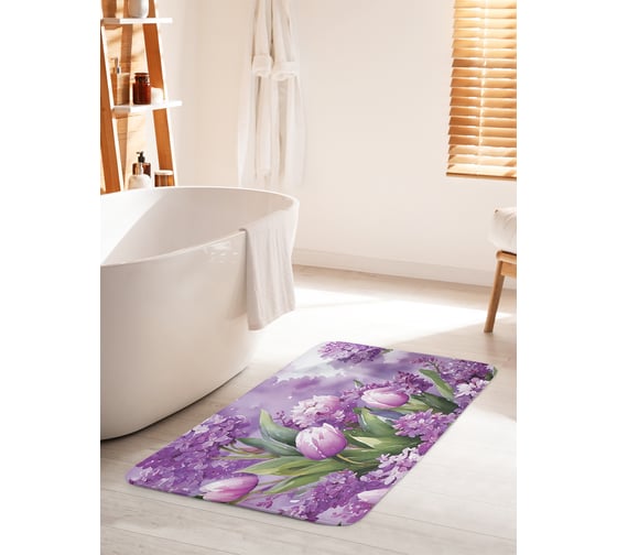 Изображение товара Коврик противоскользящий для ванной 60x100 см. JOYARTY bath_sd4664_60x100