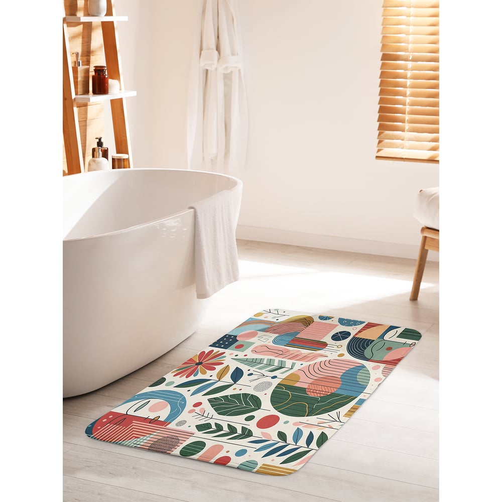 Изображение товара Коврик противоскользящий для ванной 60x100 см JOYARTY