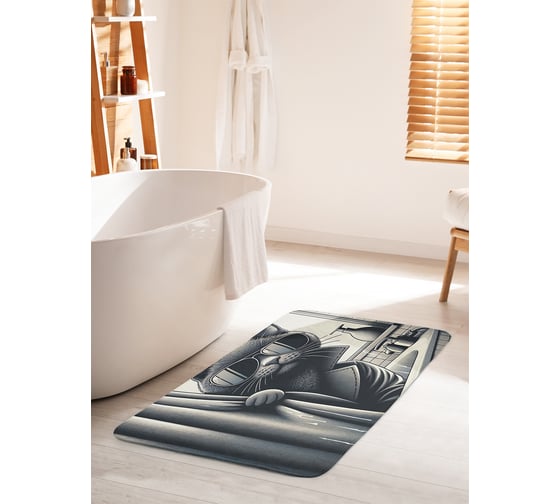 Изображение товара Коврик противоскользящий для ванной 60x100 см. JOYARTY bath_429875_60x100