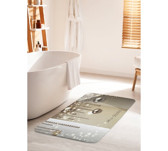 Изображение товара Коврик противоскользящий для ванной, сауны, бассейна, 60x100 см. JOYARTY bath_6930_60x100