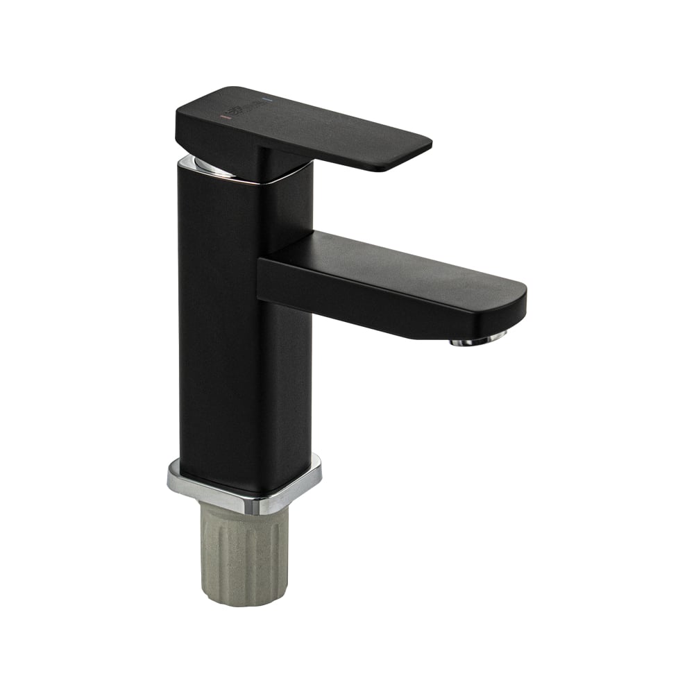 Изображение товара Смеситель на раковину GFmark Элегант из АБС пластика квадратный черный