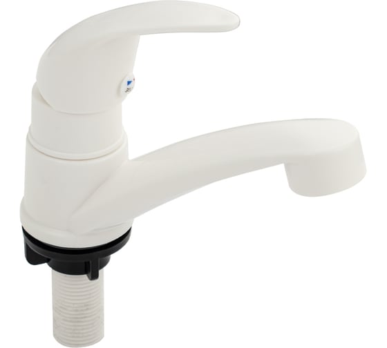 Изображение товара Кран на одну воду шаровый САНАКС белый, из высокопрочного пластика АБС 1755