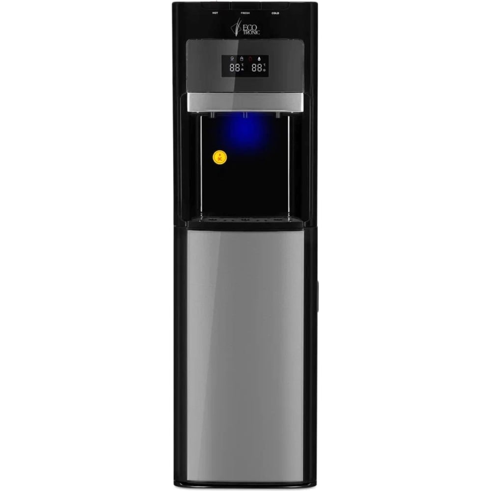 Изображение товара Кулер для воды ECOTRONIC M20-LXEM черный серый с дисплеем и защитой