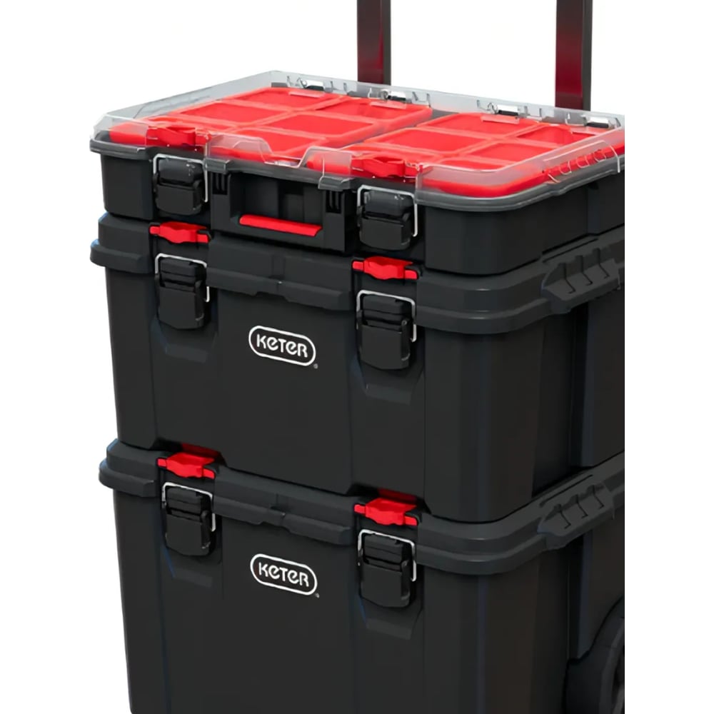 Изображение товара Мобильная система хранения Keter Stack'n Roll 250927 для инструмента