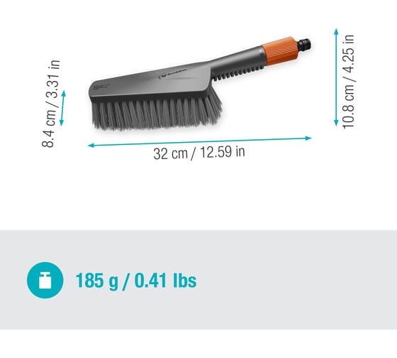 Изображение товара Ручная щетка M с мягкой щетиной Gardena Cleansystem 18841-20.000.00
