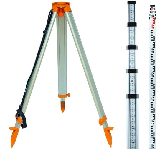 Изображение товара Комплект INSTRUMAX штатив алюминиевый геодезический TR-160+рейка нивелирная телескопическая TS-500 IM0211