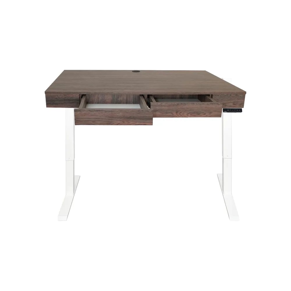 Изображение товара Дизайн-стол с регулируемой высотой UPSTOL Крылов: рама One белая и ЛДСП Дуб Милано SEK-D450W-Milano