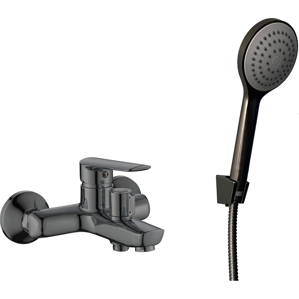 Изображение товара Смеситель для ванны ESKO LG54GM короткий излив Gun Metal современный дизайн