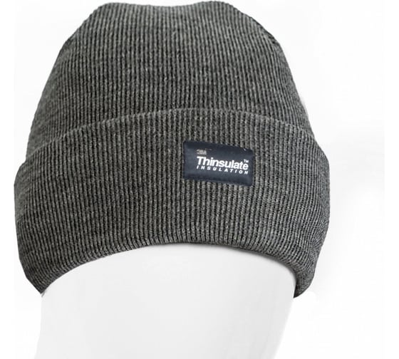Изображение товара Утепленная двойная трикотажная шапка Факел Север серый 87482282