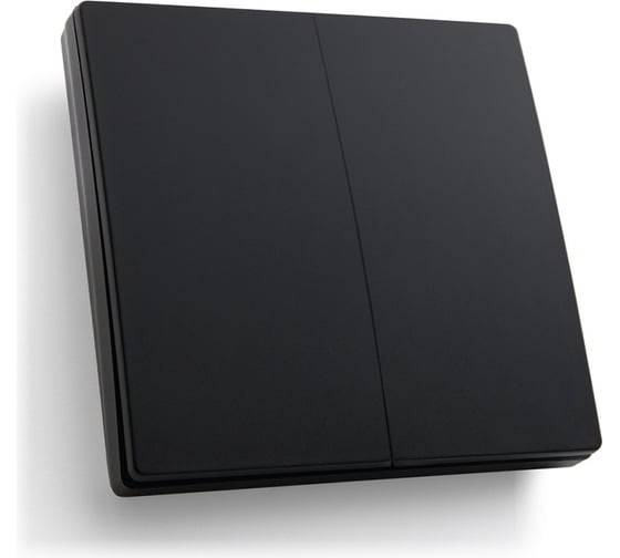Изображение товара Двухклавишный беспроводной выключатель FERON TM82 SMART, 230V, 500W, черный 41723