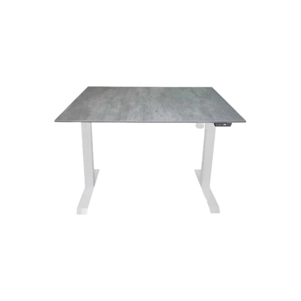 Изображение товара Стол с регулируемой высотой StolStoya МОТОР 160х80 белый бетон Чикаго