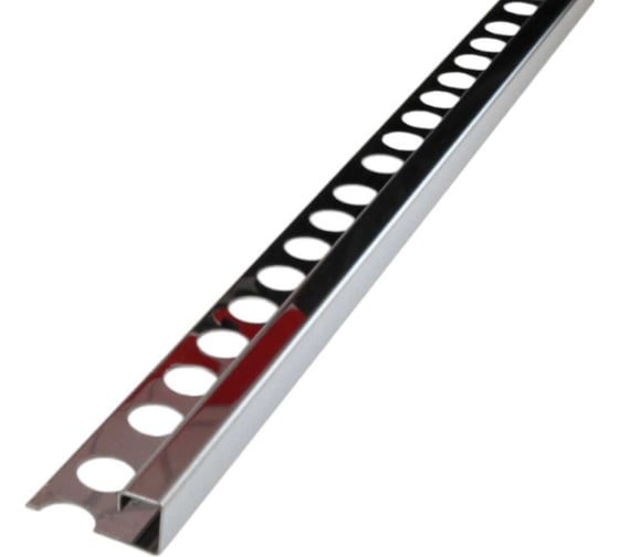 Изображение товара Окантовочный профиль из нержавеющей стали РУССКИЙ ПРОФИЛЬ РПН-04 12 серебро полировка 0,5мм AISI 201 2,7м 4680427162954