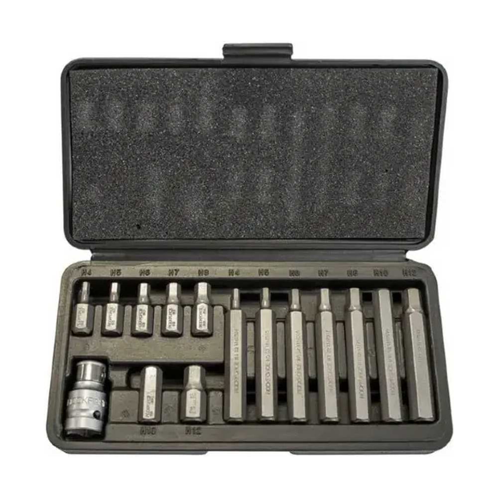 Изображение товара Набор бит Rockforce HEX с битодержателем 15 предметов 1/2 RF-4155[C]