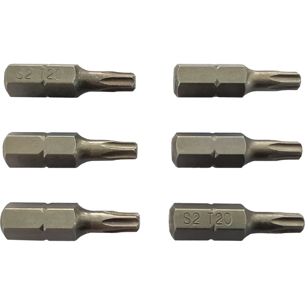 Изображение товара Набор бит Scheppach T20 1/4х25мм 25 шт надежные профессиональные T-образные