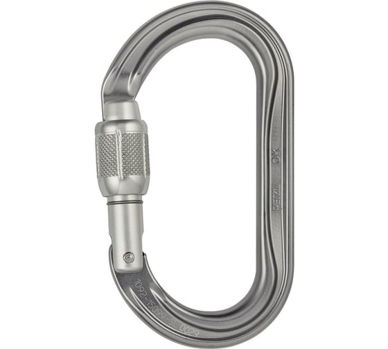 Изображение товара Овальный карабин с муфтой Petzl OK SCREW-LOCK M33A SL