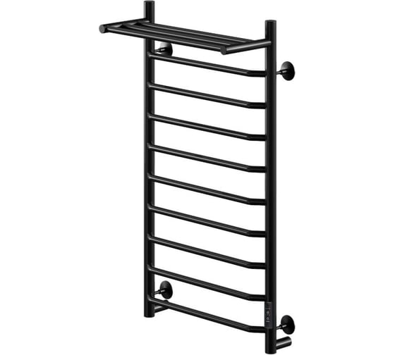 Изображение товара Полотенцесушитель электрический Comfysan с/т Scola EC-10 100/40 с полкой, черный 016692